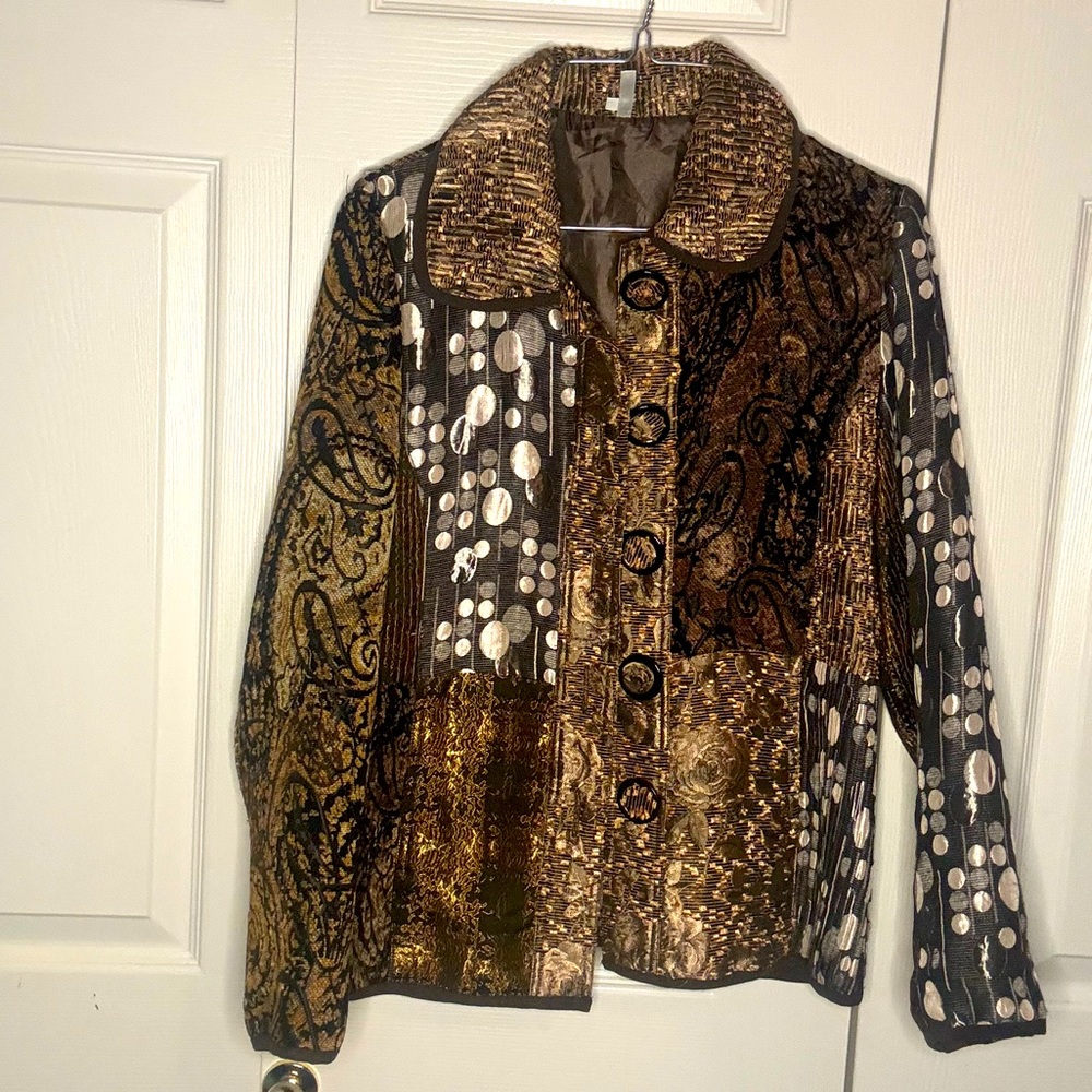 Moody Lindi Patchwork Blazer Style Jacket - image 1